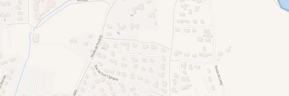 Plan du 38 Rue de Fort Cigogne à Bénodet