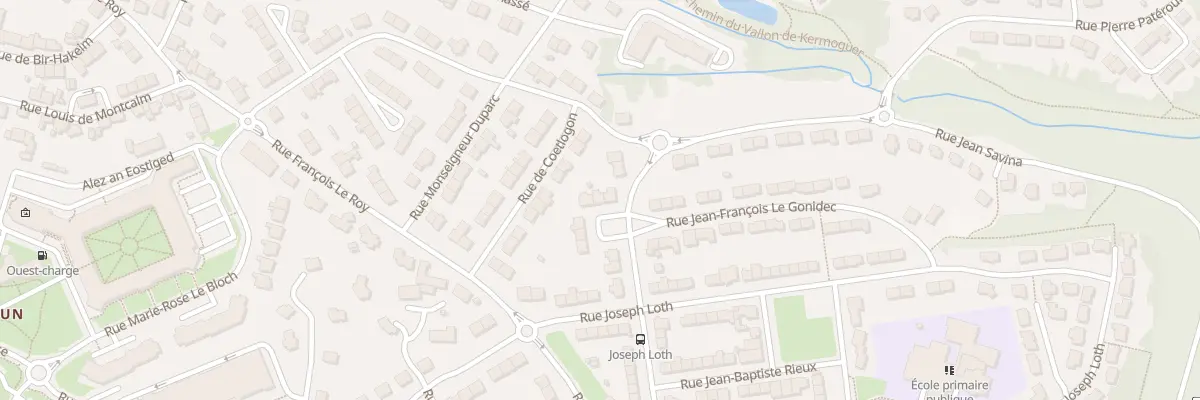 Plan du 57 Rue Chevalier de Kermelec à Quimper