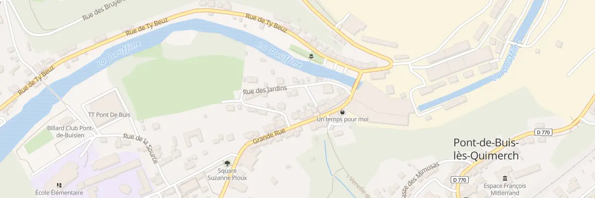 Plan du 1T Rue des Jardins à Pont-de-Buis-lès-Quimerch