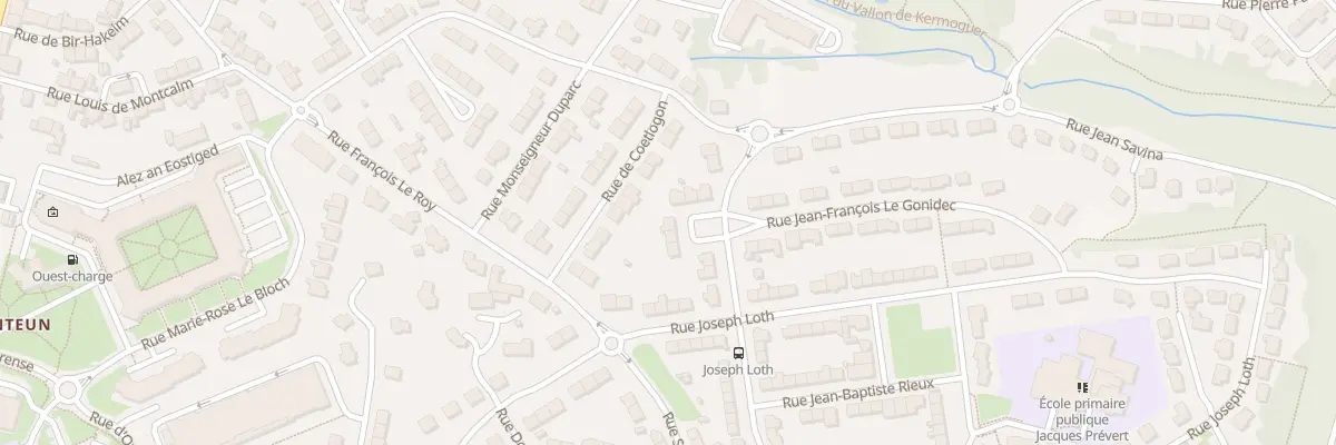 Plan du 53 Rue Chevalier de Kermelec à Quimper