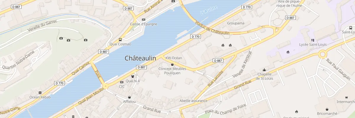 Plan du 28 Quai Charles de Gaulle à Châteaulin