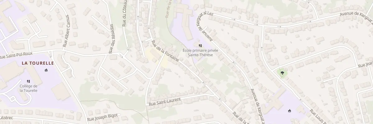 Plan du 40 Rue de la Fontaine à Quimper