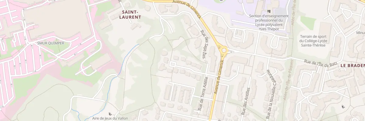 Plan du 9 Rue des Iles Loyauté à Quimper