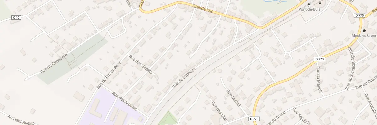 Plan du 26 Rue de Logodec à Pont-de-Buis-lès-Quimerch