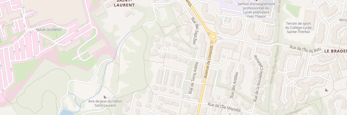 Plan du 12 Rue des Iles Loyauté à Quimper