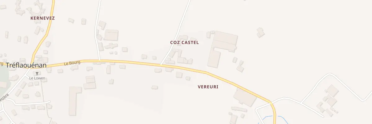 Plan du 5 Coz Castel à Tréflaouénan