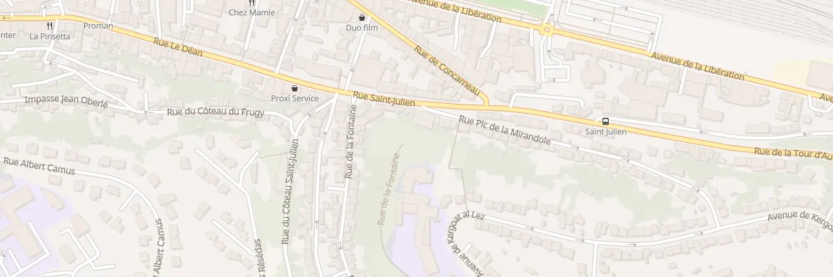 Plan du 58 Rue Pic de la Mirandole à Quimper