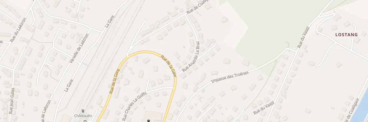 Plan du 3 Rue Anatole Le Braz à Châteaulin