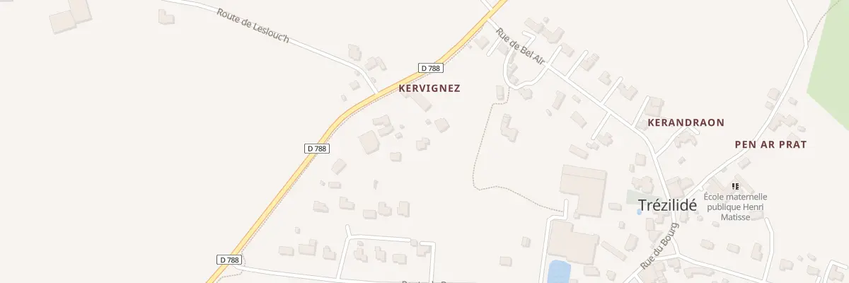 Plan du 6996B Kervignez à Trézilidé