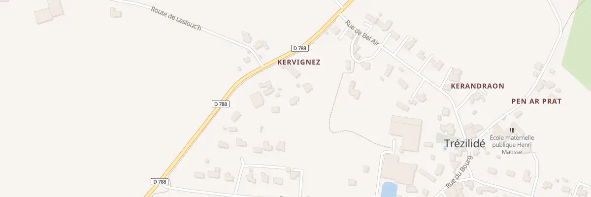 Plan du 6996B Kervignez à Trézilidé