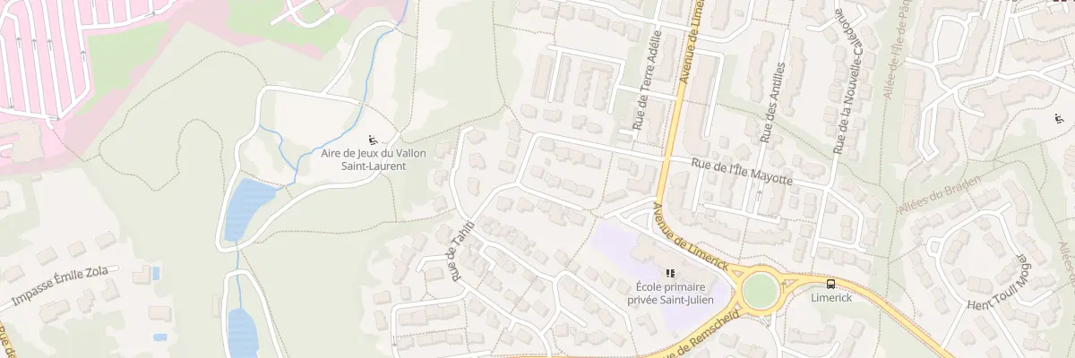 Plan du 1 Rue Wallis et Futuna à Quimper