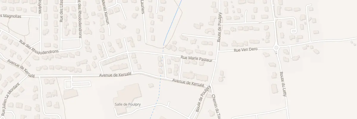 Plan du 38 Rue Marie Pasteur à Bénodet