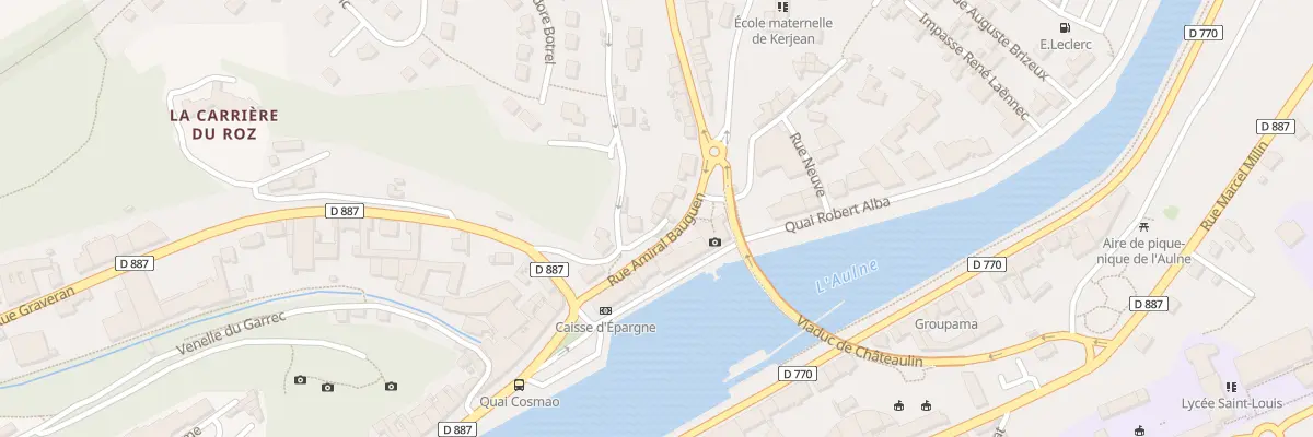 Plan du 7 Rue Amiral Bauguen à Châteaulin