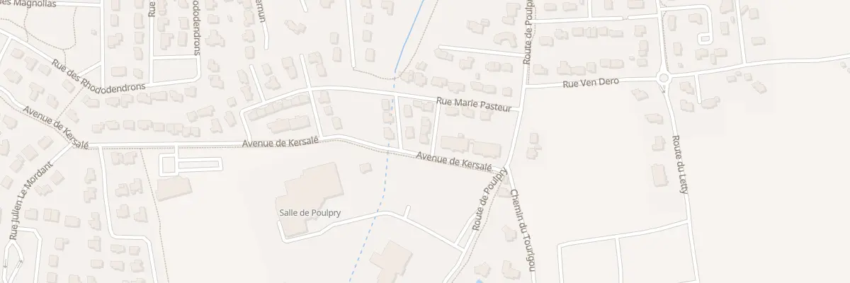 Plan du 44 Rue Marie Pasteur à Bénodet