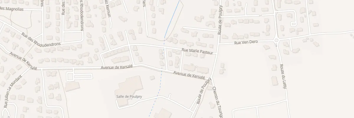 Plan du 40 Rue Marie Pasteur à Bénodet