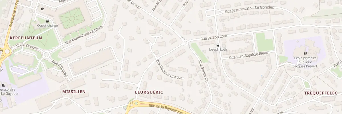 Plan du 17 Rue de Leurgueric à Quimper