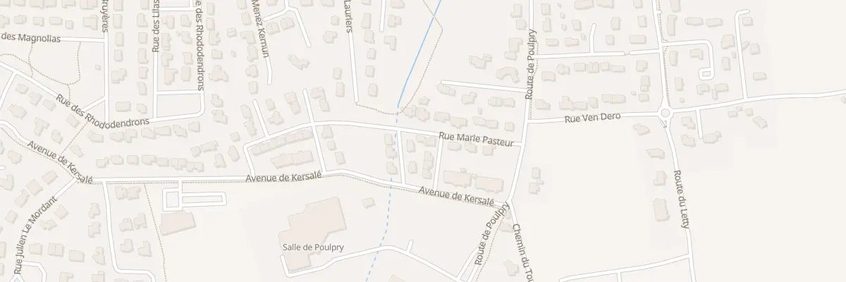 Plan du 36 Rue Marie Pasteur à Bénodet