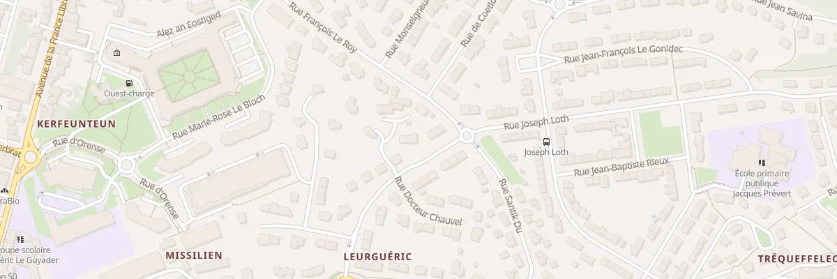 Plan du 18 Rue de Leurgueric à Quimper