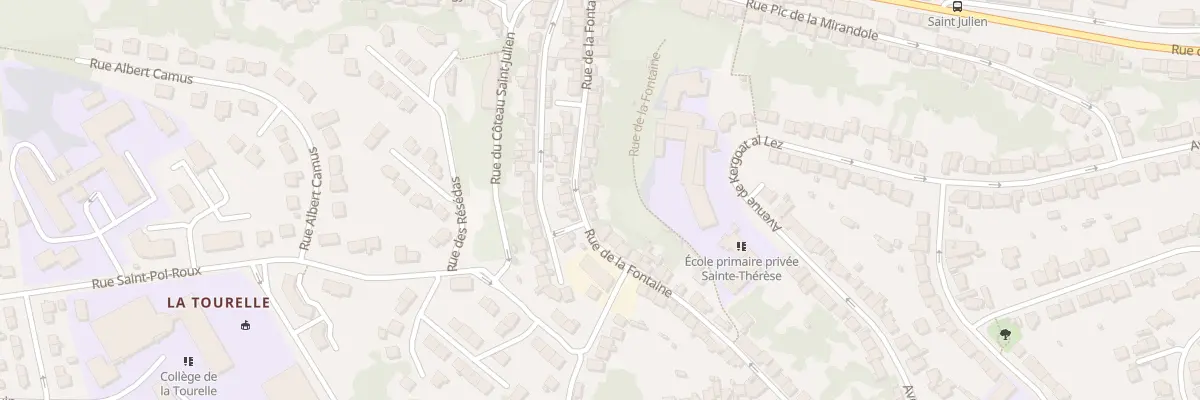 Plan du 26B Rue de la Fontaine à Quimper