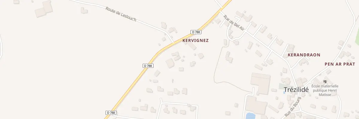 Plan du 5015 Kervignez à Trézilidé