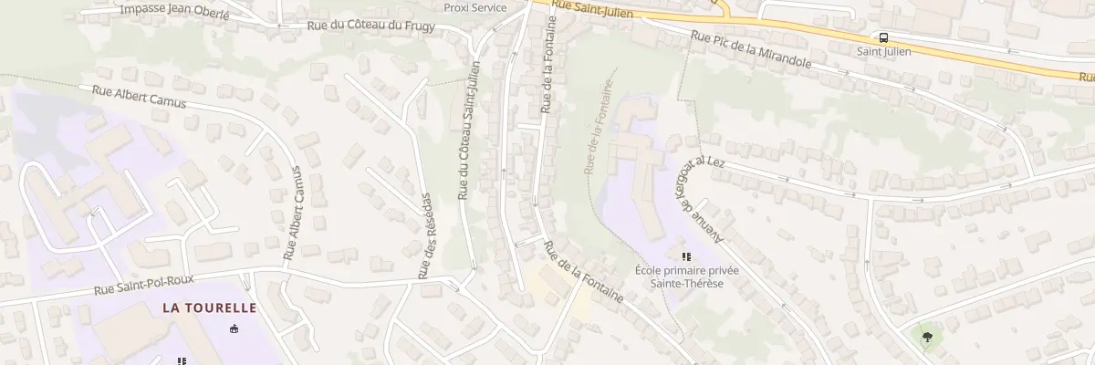 Plan du 22 Rue de la Fontaine à Quimper