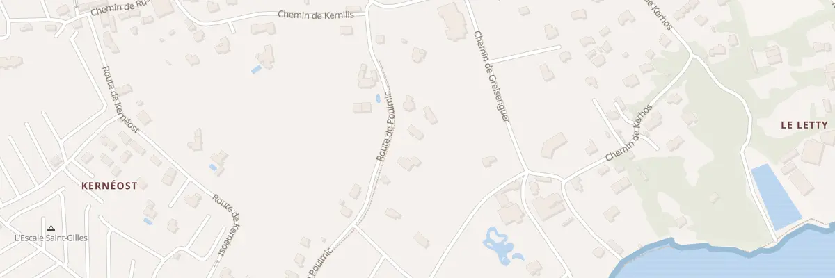 Plan du 3Q Rte de Poulmic à Bénodet
