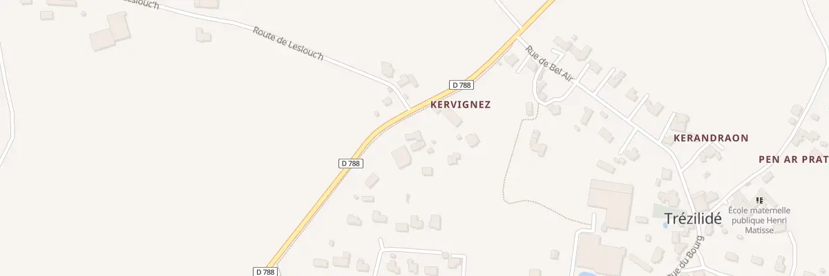 Plan du 5014 Kervignez à Trézilidé