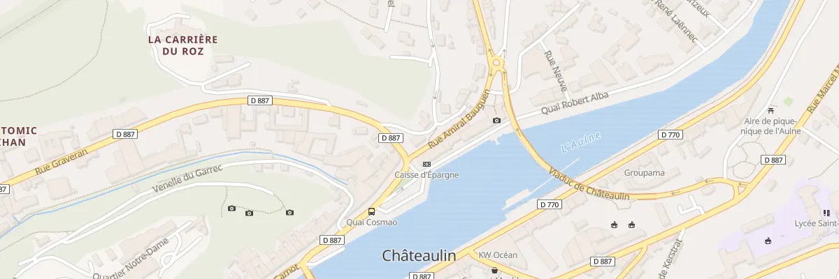 Plan du 3 Rue Amiral Bauguen à Châteaulin
