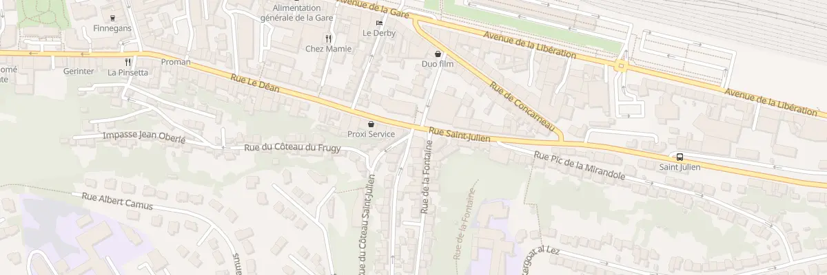 Plan du 1 Rue de la Fontaine à Quimper