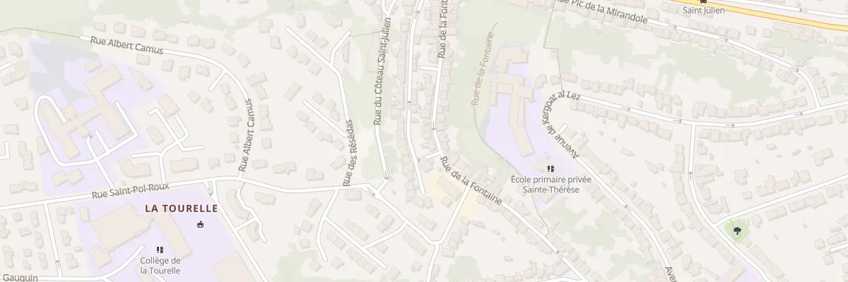 Plan du 27 Rue de la Fontaine à Quimper