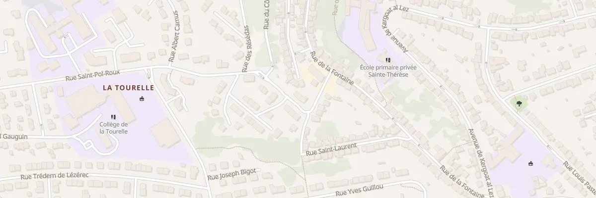 Plan du 4 Rue des Marguerites à Quimper