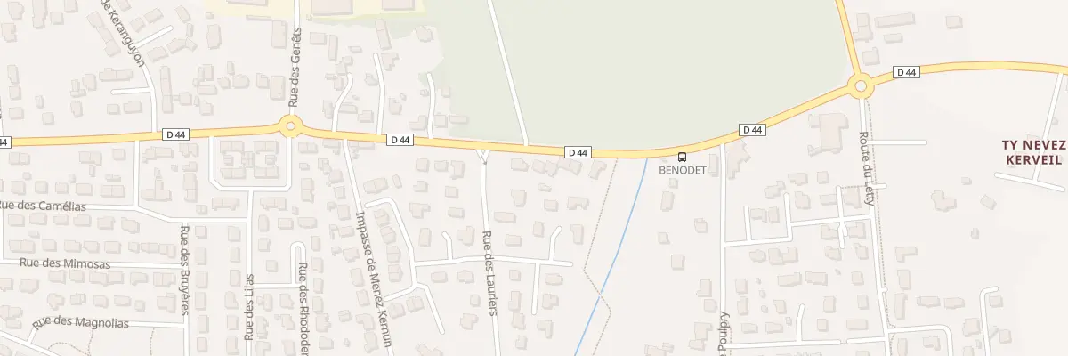 Plan du 102 Av de Fouesnant à Bénodet