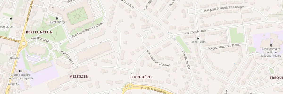 Plan du 12 Rue de Leurgueric à Quimper