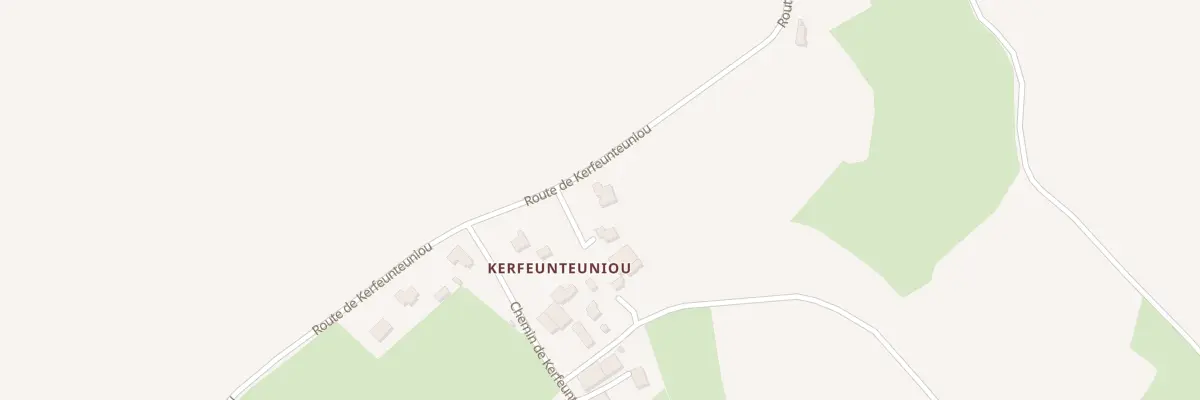 Plan du 202 Rte de Kerfeunteuniou à Bodilis