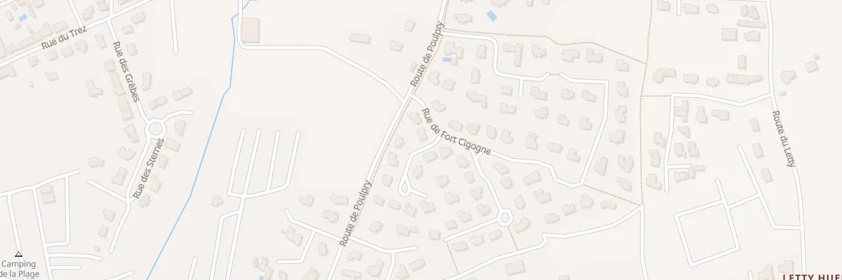 Plan du 4 Rue de Fort Cigogne à Bénodet