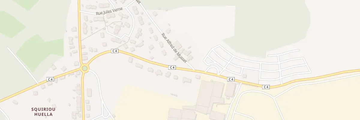 Plan du 1 Rue Alfred de Musset à Pont-de-Buis-lès-Quimerch
