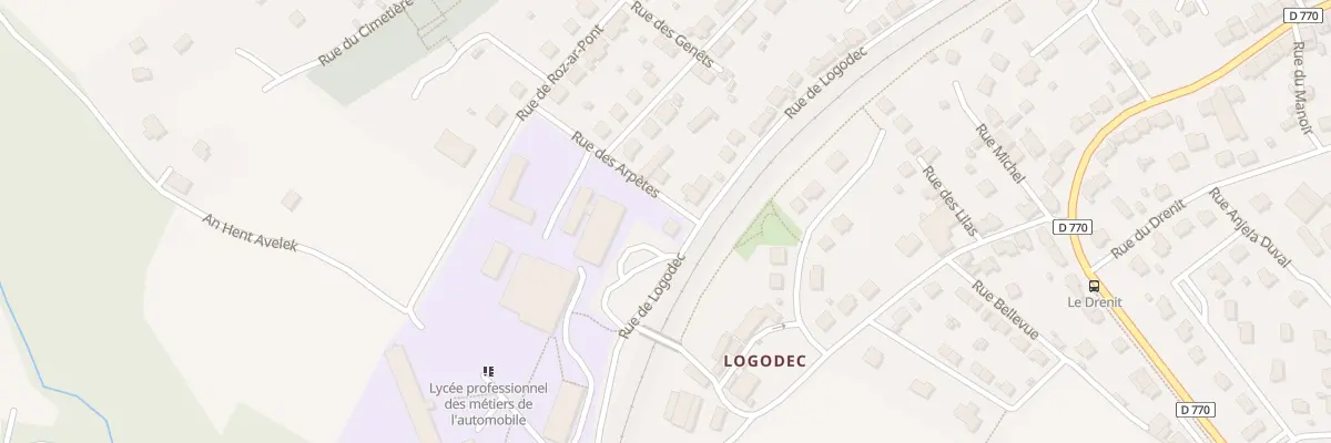 Plan du 48 Rue de Logodec à Pont-de-Buis-lès-Quimerch