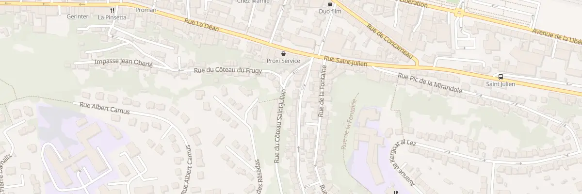 Plan du 7 Rue du Maquis à Quimper