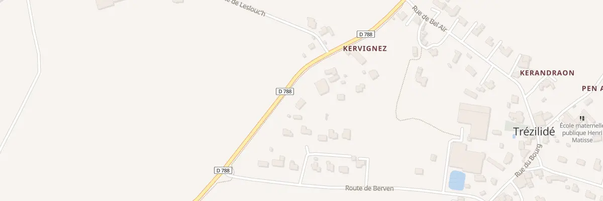 Plan du 5011A Kervignez à Trézilidé