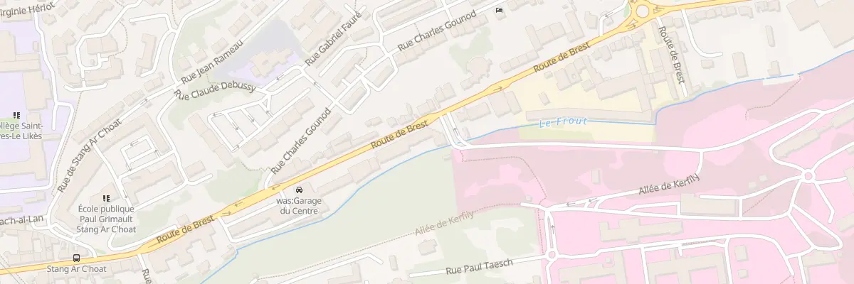 Plan du 12 Rte de Brest à Quimper
