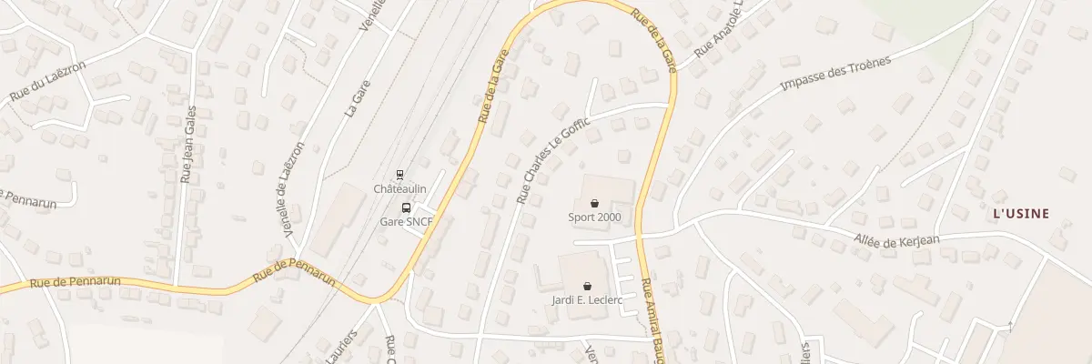 Plan du 11 Rue Charles Le Goffic à Châteaulin