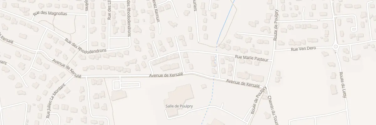 Plan du 22 Rue Marie Pasteur à Bénodet