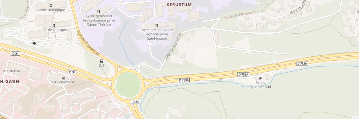Plan du 7 All de Kerustum à Quimper
