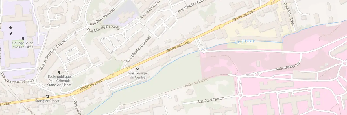 Plan du 10 Rte de Brest à Quimper