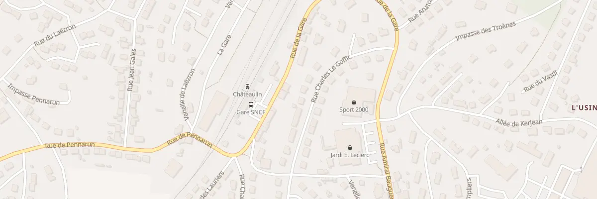 Plan du 24 Rue Charles Le Goffic à Châteaulin