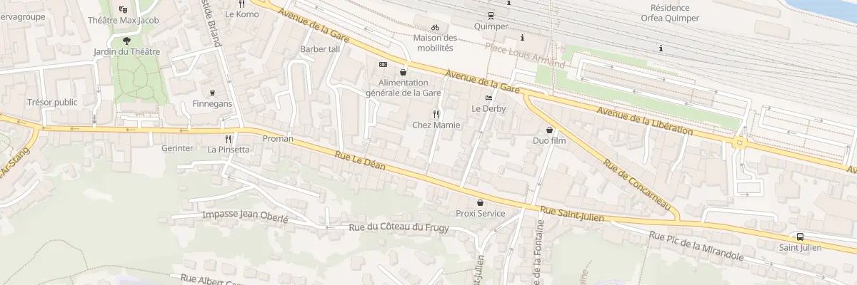 Plan du 6 Imp de la Gare à Quimper