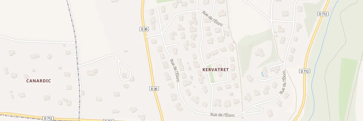 Plan du 34 Rue de l’Elorn à Landivisiau
