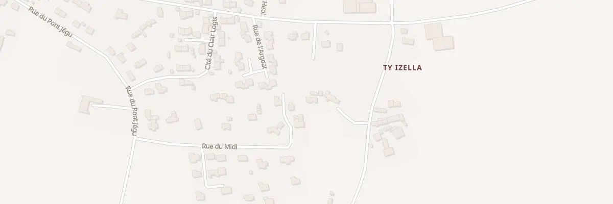 Plan du 4 Ty Izella à Cléder