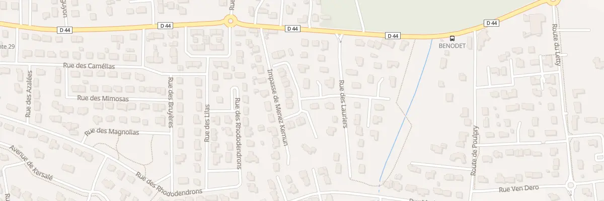 Plan du 6 Rue Emile Simon à Bénodet
