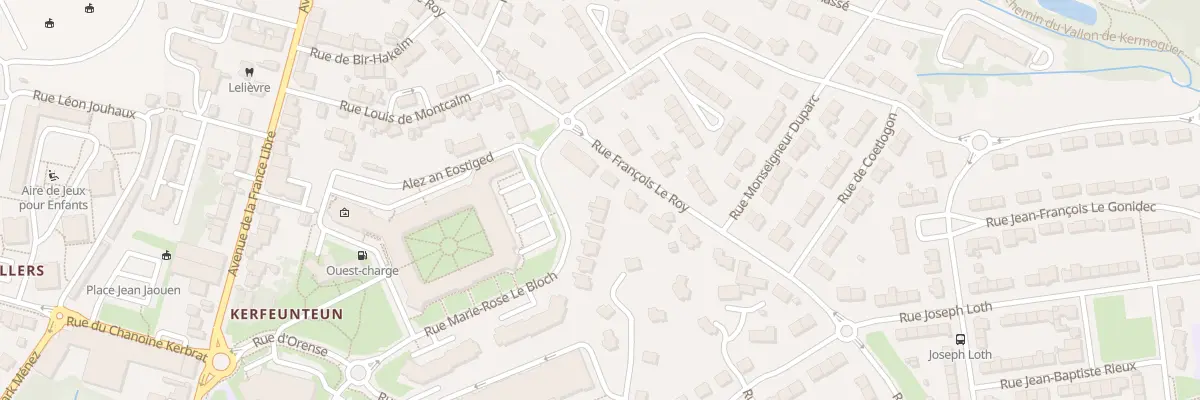 Plan du 19 Rue Marie-Rose le Bloch à Quimper
